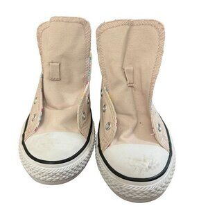 Converse Shoes Junior 4 Chuck Taylor Double Tongue Sneakers Pink Low‎ Top